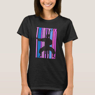 Kvinnor 36:e födelsedagen Karate Retro 36 Today Ta T Shirt