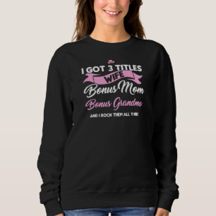 Kvinnor 3 Titel Maka Bonus Mamma Bonus Grandma Bon T Shirt