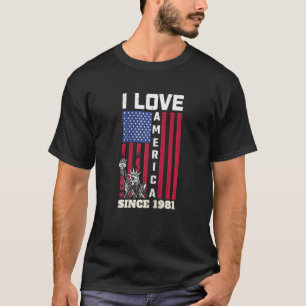 Kvinnor 41:e födelsedag i Kärlek sedan 1981 T Shirt