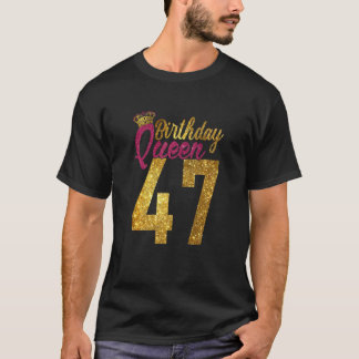 Kvinnor 47 år gammal 1975, 47:e födelsedagen drott t shirt