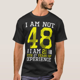 Kvinnor 48:e födelsedag Man kvinna 48 år gammal gå T Shirt