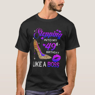 Kvinnor 49:e födelsedag ger upp till 49 Leopar T Shirt
