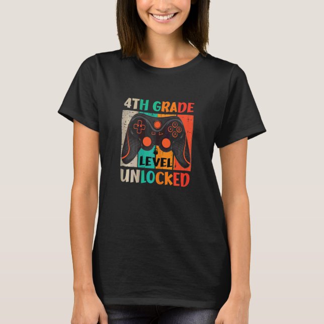 Kvinnor 4:e klassnivå upplåst t shirt (Framsida)