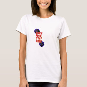 Kvinnor 4 juli Patriotisk T-shirt USA Flagga