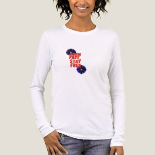 Kvinnor 4 juli Patriotisk T-shirt USA Flagga Friad
