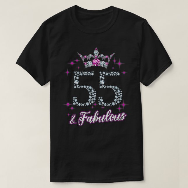 Kvinnor 55 och uppmjukande födelsedag 1964 55 t shirt (Design framsida)