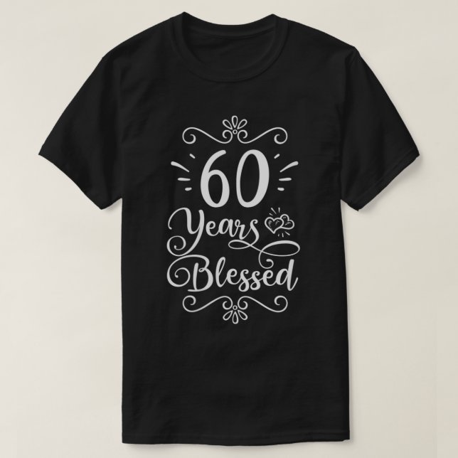 Kvinnor 60:e födelsedagen 60 år Blad Religiösa Je T Shirt (Design framsida)