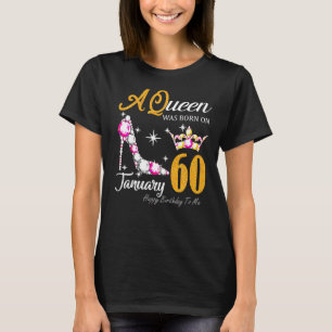 Kvinnor 60:e födelsedagen, drottning 60 år gamma t shirt