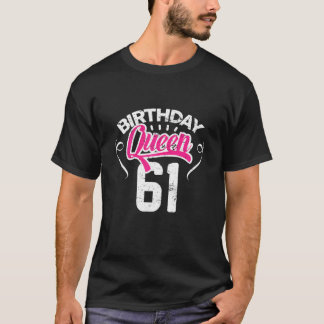 Kvinnor 61:e födelsedagen drottning Kvinnor Gratti T Shirt
