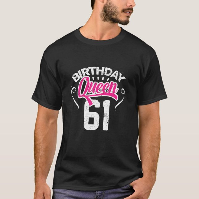 Kvinnor 61:e födelsedagen drottning Kvinnor Gratti T Shirt (Framsida)