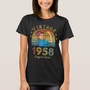 Kvinnor 65 år gamla Fantastisk sedan 1958 65e Birt T Shirt