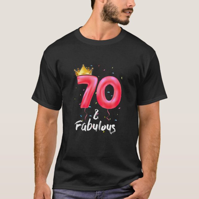 Kvinnor 70:e födelsedagen | 70 t shirt (Framsida)