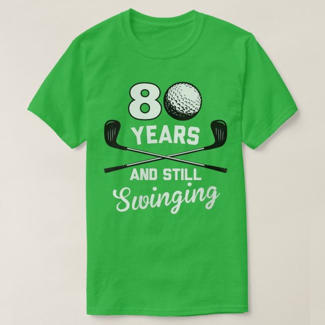 KVINNOR 80 ÅR OCH SAKNAR 80:e födelsedagen F T Shirt (Design framsida)