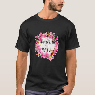 Kvinnor 89 år gamla textilier sedan 1932 Lycklig 8 T Shirt