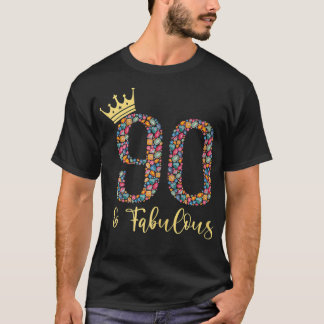 KVINNOR 90 ÅR OCH UPPENBARA, 90:e födelsedag Gi T Shirt