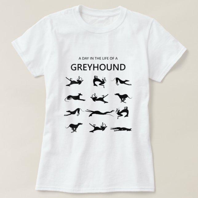 Kvinnor A-dagen i ett Greyhound VNeck T Shirt (Design framsida)