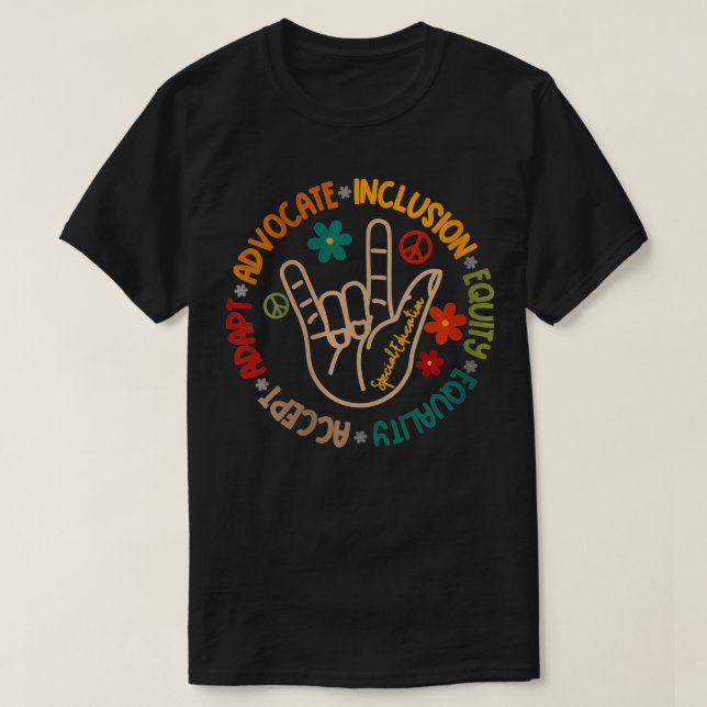 Kvinnor accepterar att Adapt-advokat inkluderar eg T Shirt (Design framsida)