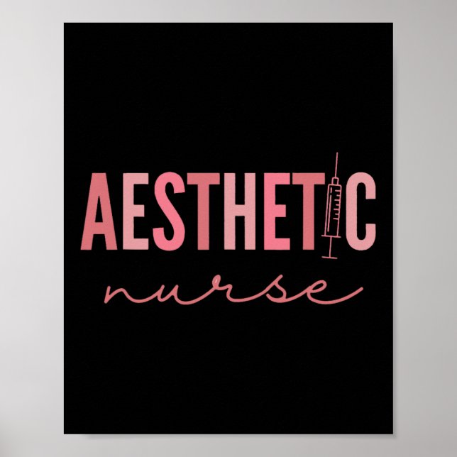 Kvinnor Aesthetic Nurse Injector Med Spa Botox Dea Poster (Framsidan)
