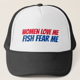 Kvinnor älskar mig rolig fiskehatt keps