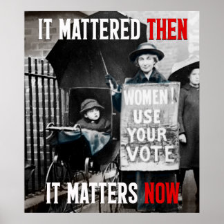 Kvinnor! Använda er röst! Odaterad Poster