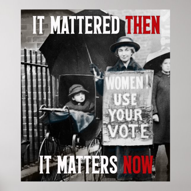 Kvinnor! Använda er röst! Odaterad Poster (Framsidan)