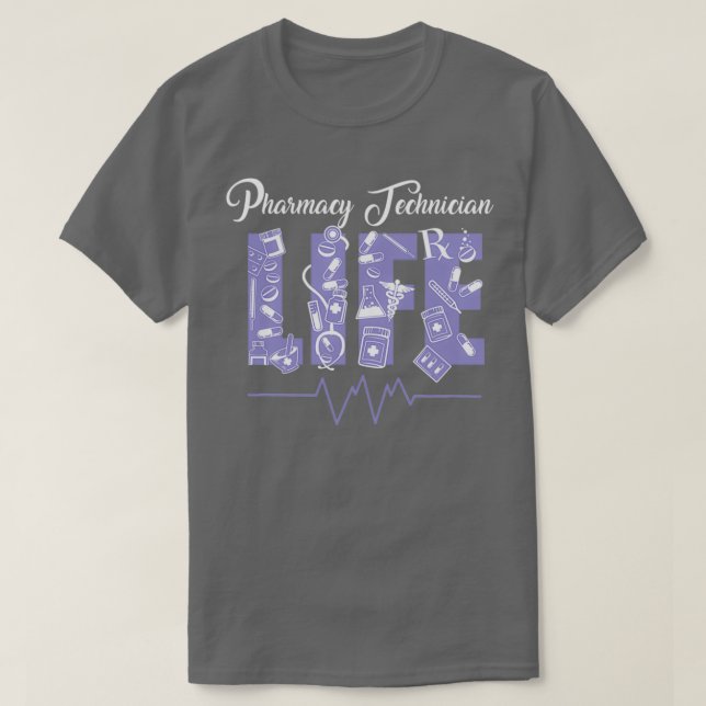 Kvinnor apotekare Gift Design Pharmacy Tech Medic T Shirt (Design framsida)