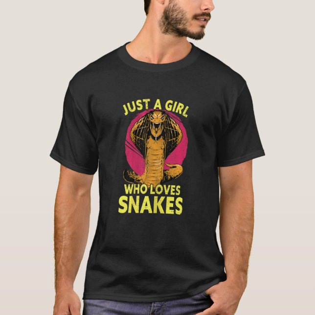 Kvinnor är bara en flicka som Kärlek ormar T Shirt (Framsida)