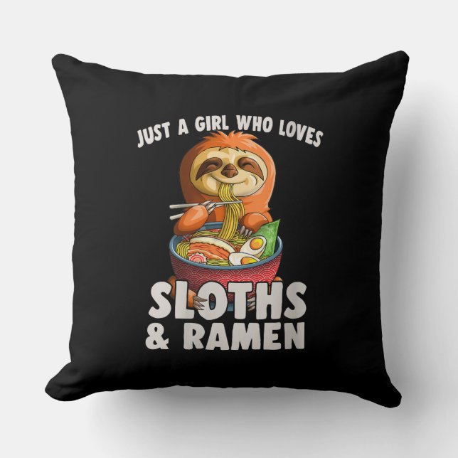 Kvinnor är bara en flicka som Kärlek Sloth och Ram Kudde (Framsida)