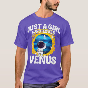 Kvinnor är bara en flicka som Kärlek Venus VNeck T Shirt
