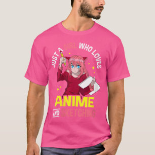Kvinnor är bara en flicka som Kärlekar djur och fj T Shirt
