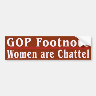 Kvinnor är Chattel Bumper Sticker Bildekal