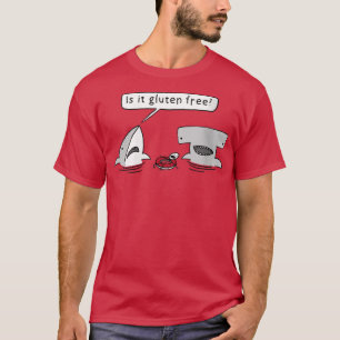 Kvinnor är det befriat från två Sharks-grafik VNec T Shirt