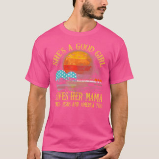 Kvinnor är en Bra-flicka Kärlek hennes Mamma Jesus T Shirt