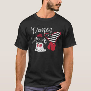 Kvinnor är för amerikanska flagganhunden för t shirt