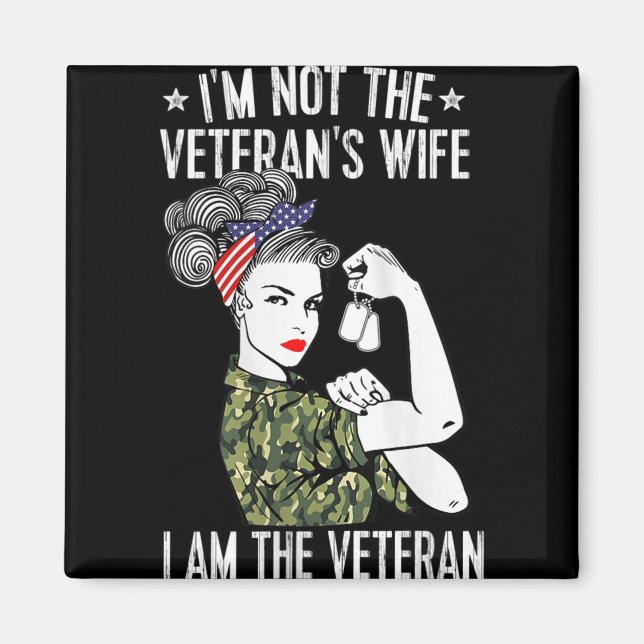 Kvinnor är inte veteranernas fru i veterandagen magnet (Framsidan)