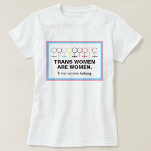 Kvinnor är kvinnor i kvinnlig symbol Stick figur T Shirt