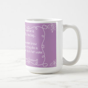 Kvinnor är lik tea hänger lös! kaffemugg