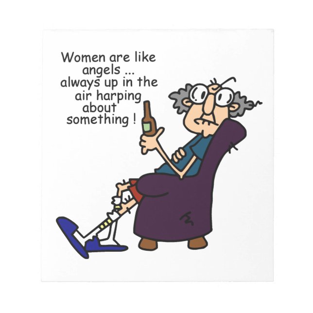 Kvinnor är som Änglar Anteckningsblock (Framsida)