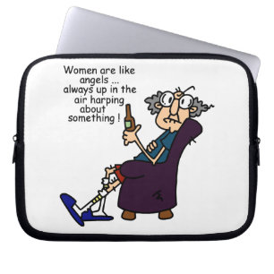 Kvinnor är som Änglar Laptop Sleeve