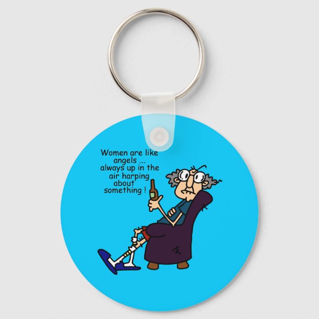 Kvinnor är som Änglar Nyckelring (Framsida)