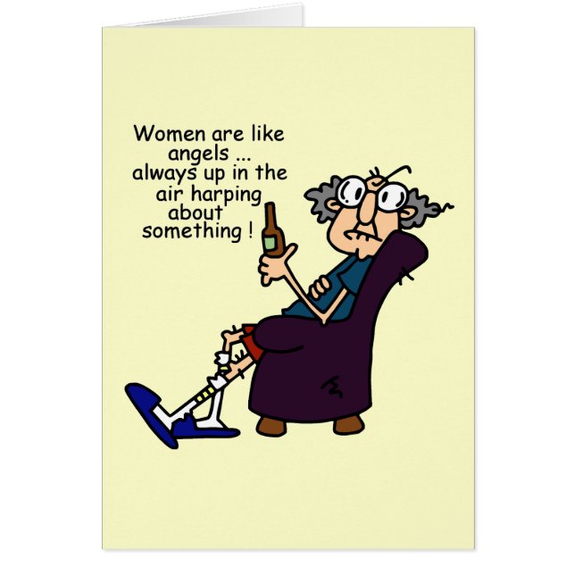 Kvinnor är som Änglar OBS Kort (Framsidan)