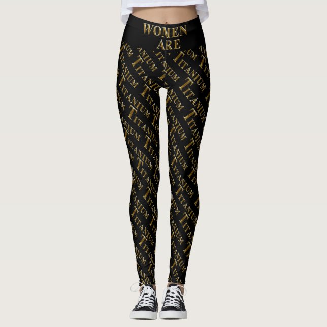 KVINNOR ÄR TITANIUM LEGGINGS (Framsida)