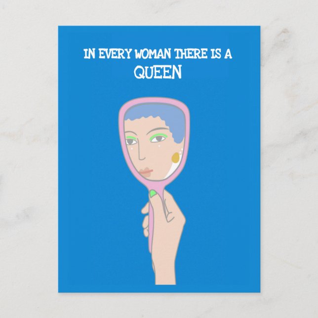 Kvinnor är underbara varelser vykort (Framsida)