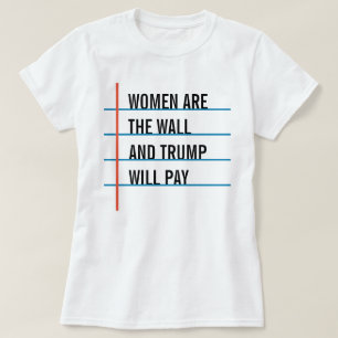 Kvinnor är väggskjortan t-shirt