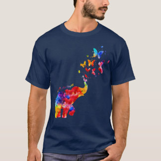 Kvinnor är vänliga att vara elefanter och medvetan t shirt