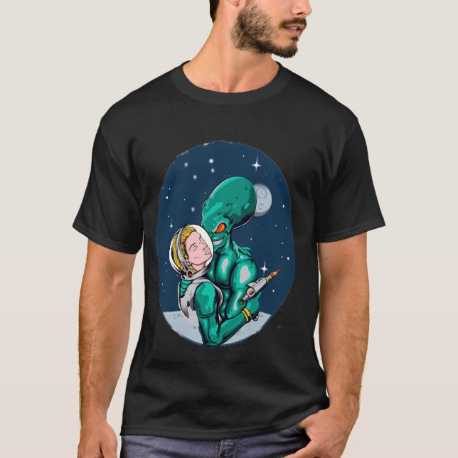 Kvinnor Astronaut T Shirt (Framsida)