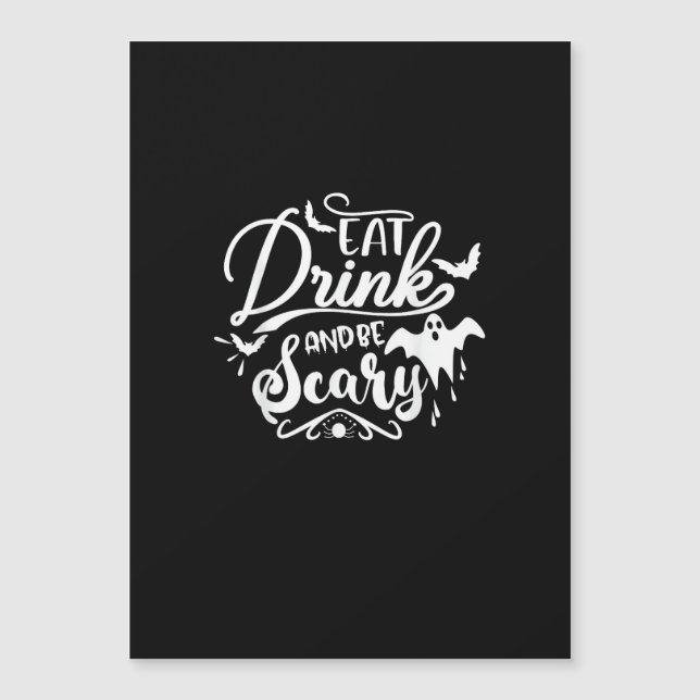 Kvinnor ät, drick och var läskig Halloween modern (Framsida)