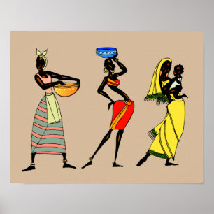 Kvinnor av den Kenya animeringen Poster