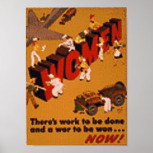 kvinnor av krig poster