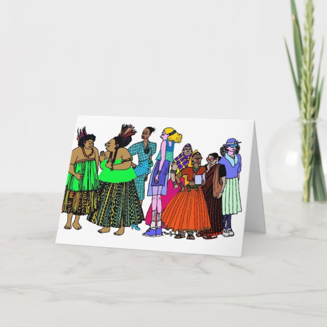 Kvinnor av världen - 6 kort (Framsida)